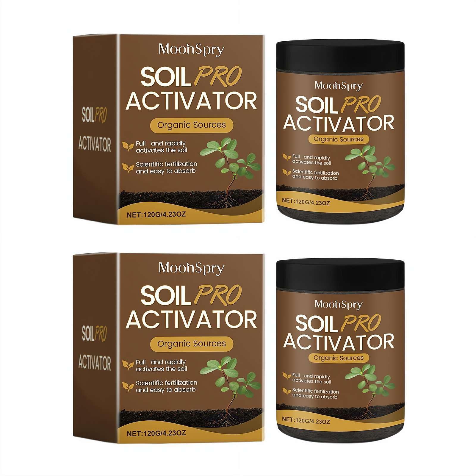 Soil Pro Activator, 2025 Organic Soil Activator & Plant Fertilizer, Water-Soluble Formula for Optimal Nutrient Uptake & Root Development, Enhance Growth for Vegetables & All Plants