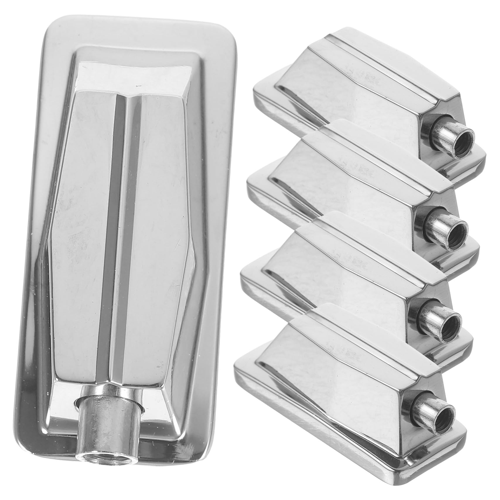Toyvian Set di 5 Accessori Batteria Acustica in Metallo Argento, Accessori Batteria Acustica per Jazz Drum Ganci e Drum Lug Resistenti per Riparazioni Durature