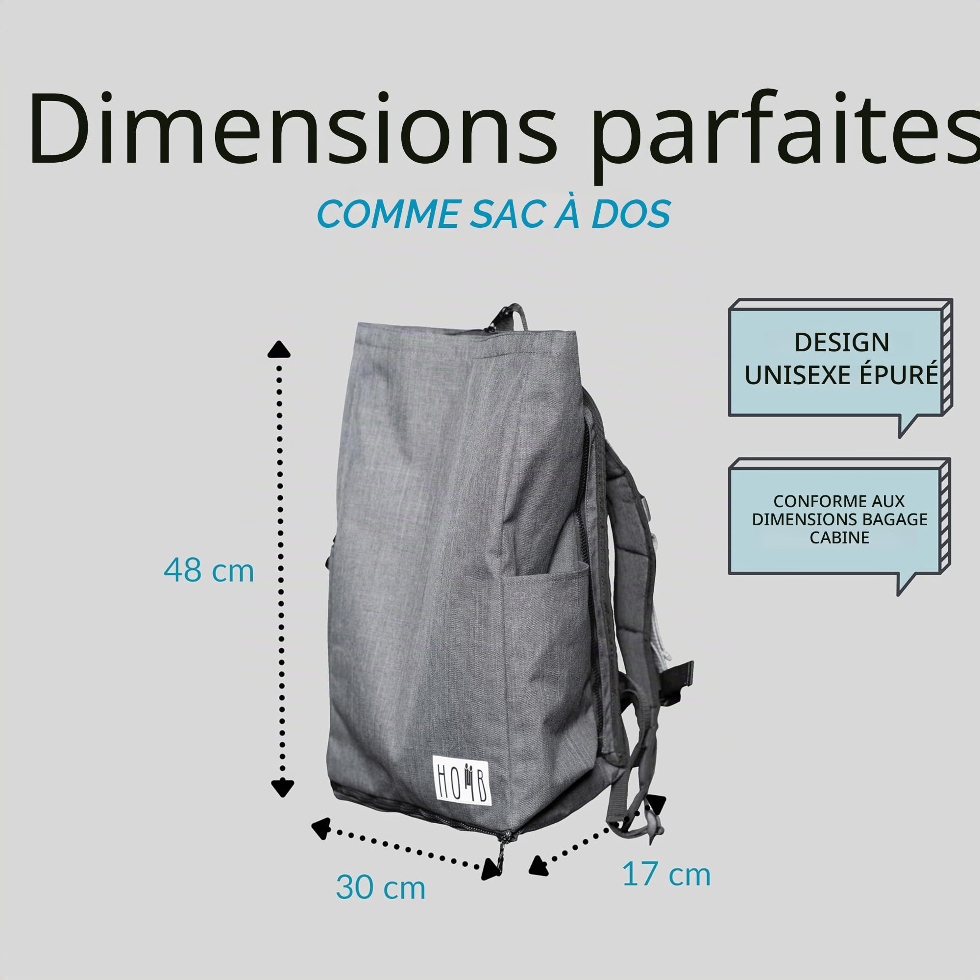 Sac à Dos Avec Porte-Bébé - Col Souple Le Plus Léger - Porte-Enfant Jusqu'à 25 kg - Randonnée à Partir de 2 Ans - Transport (Gris Chiné)