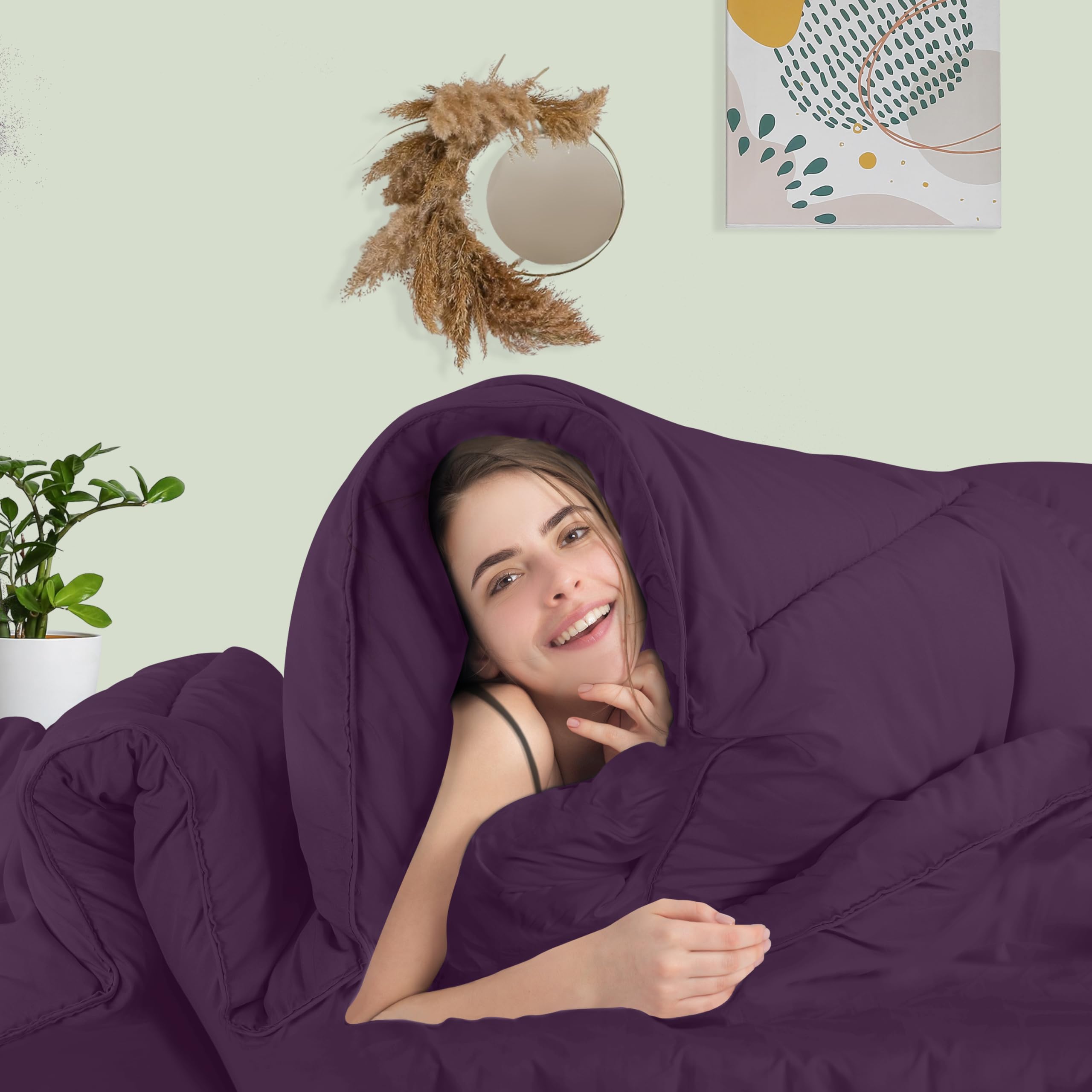 Amazon｜Utopia Bedding 掛け布団 羽毛布団 インサート キルト掛け布団  