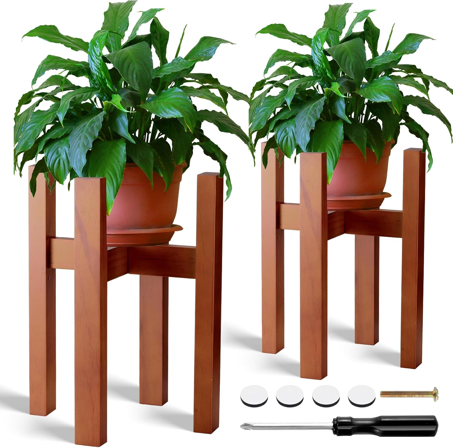 Thyle 2 Pack Plant Stand Indoor Mid Century Modern Plants
