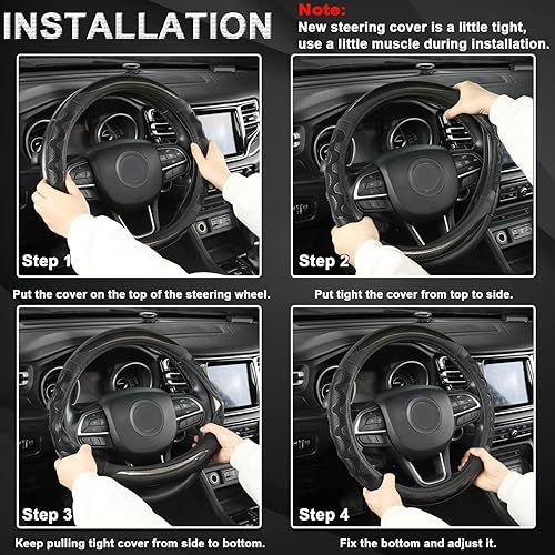 Miniatura 6 de GIANT PANDA Cubierta Del Volante Para GMC Sierra, 15.5-16 Pulgadas - Azul