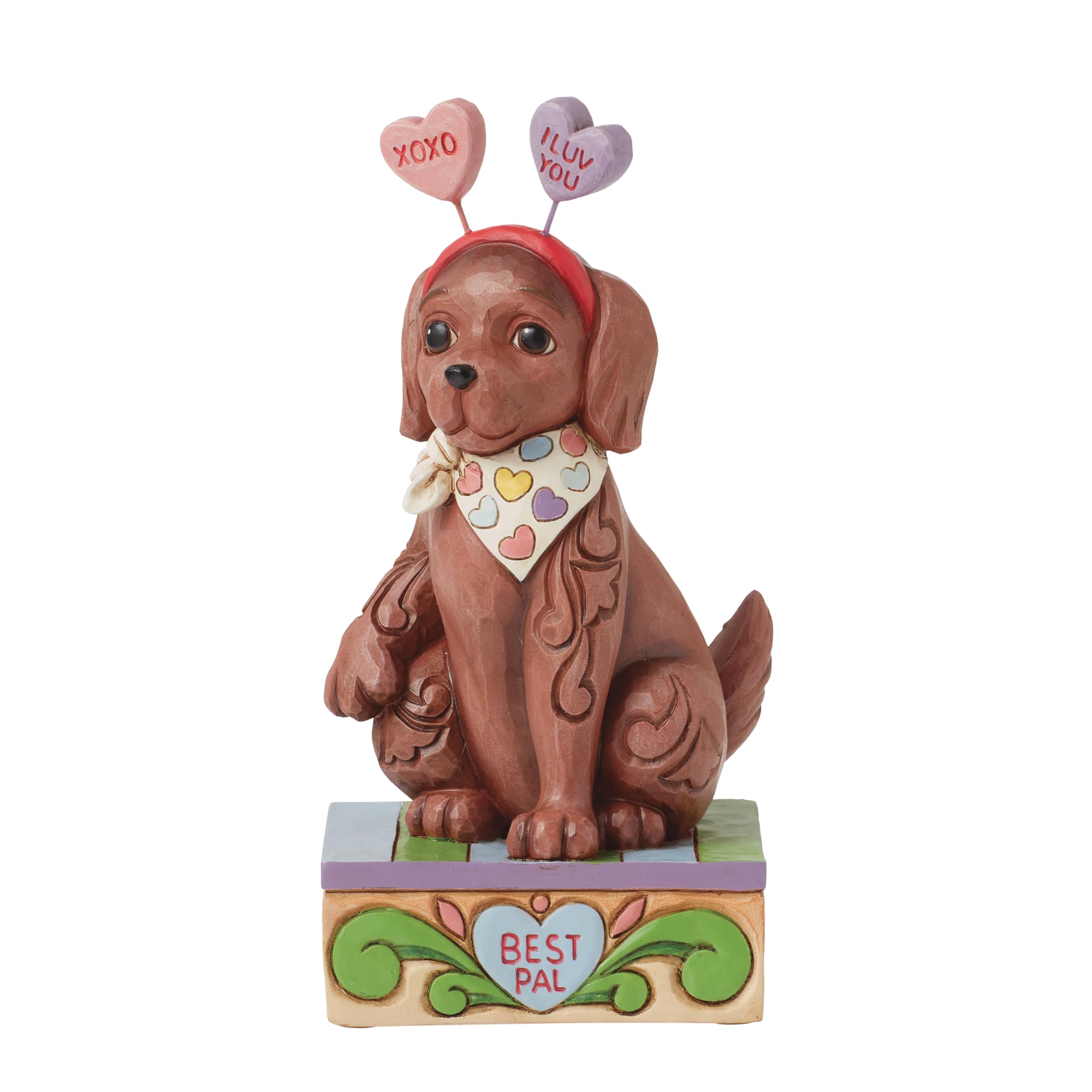 Figurine de chiot Enesco Jim Shore pour décoration romantique durable
