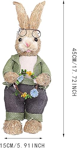 Miniatura 2 de Gnomos de Pascua Decoraciones de Pascua Felpa Mr. and Mrs Conejito Conejo Hogar Centro Comercial Jardinería para el hogar, pared, patio, interior y