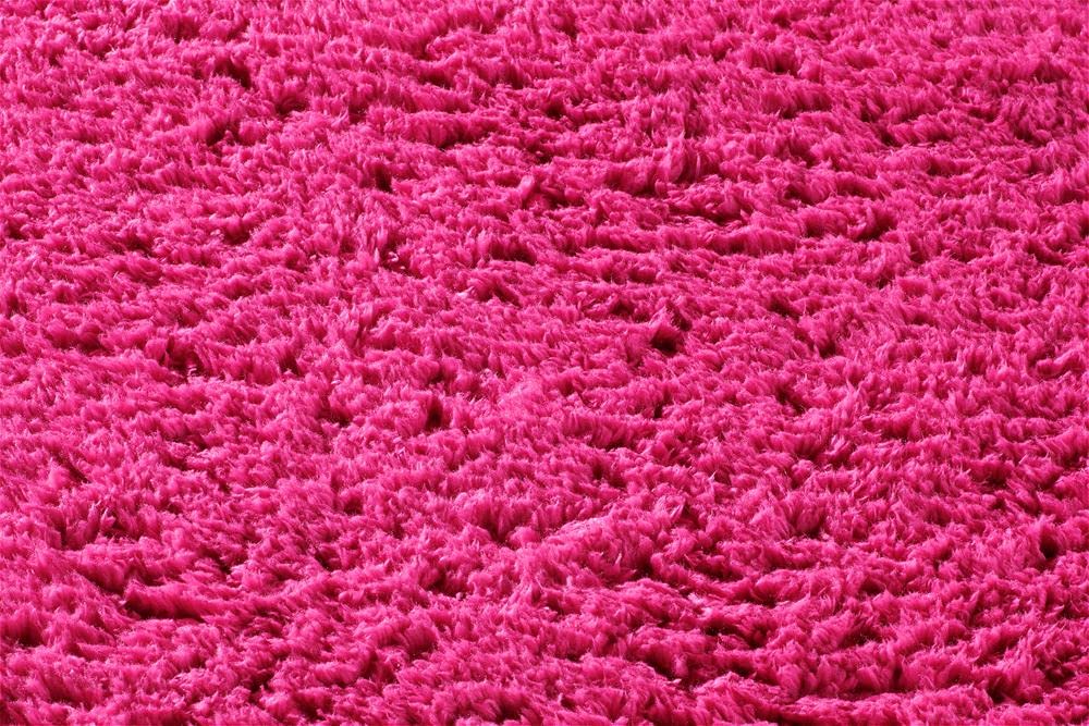 Flauschiger Supersoft Teppich (120x180 cm) • Für Wohnzimmer, Schlafzimmer, Arbeitszimmer und Kinderzimmer • Waschbar und rutschfest • Flauschteppich • Farbe: Fuchsia