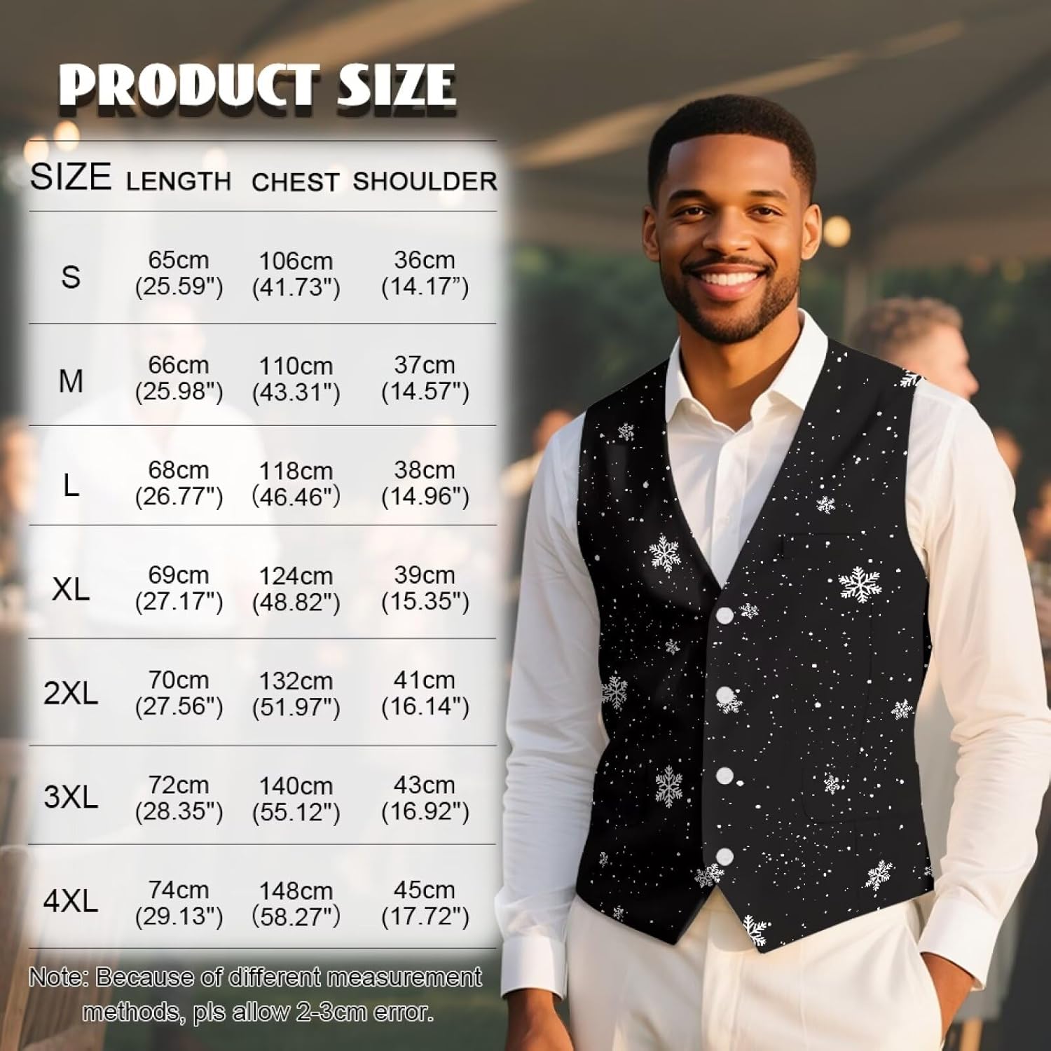 INSTANTARTS Men's Jacket Vest Regular Fit Lightweight Mens Vests Casual Dress Sleeveless Waistcoat Casual Vest V Neck