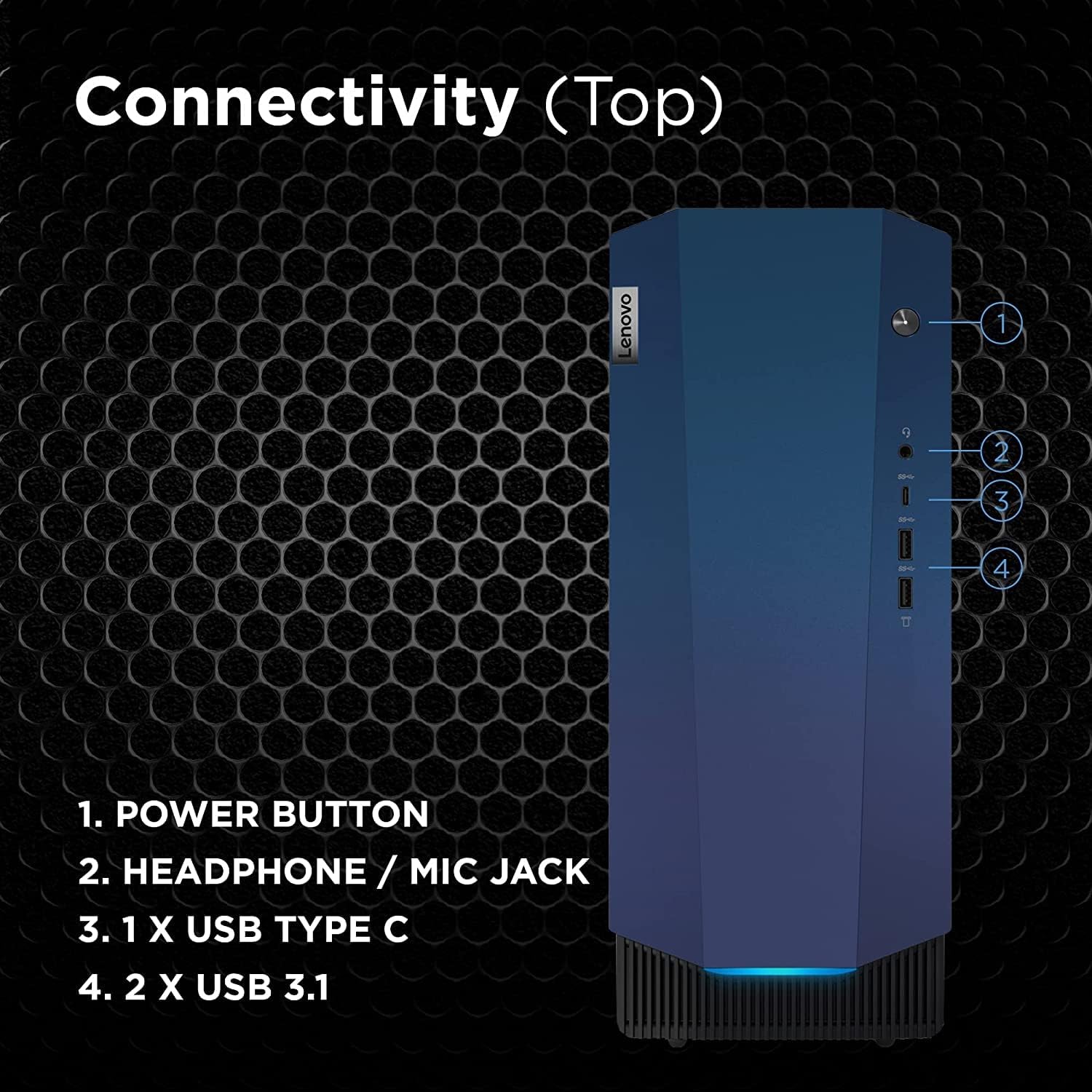 Lenovo IdeaCentre Gaming 5i DDR4-SDRAM i5-11400F Tower Intel Core i5 16 GB 512 GB SSD Windows 11 Home PC Black