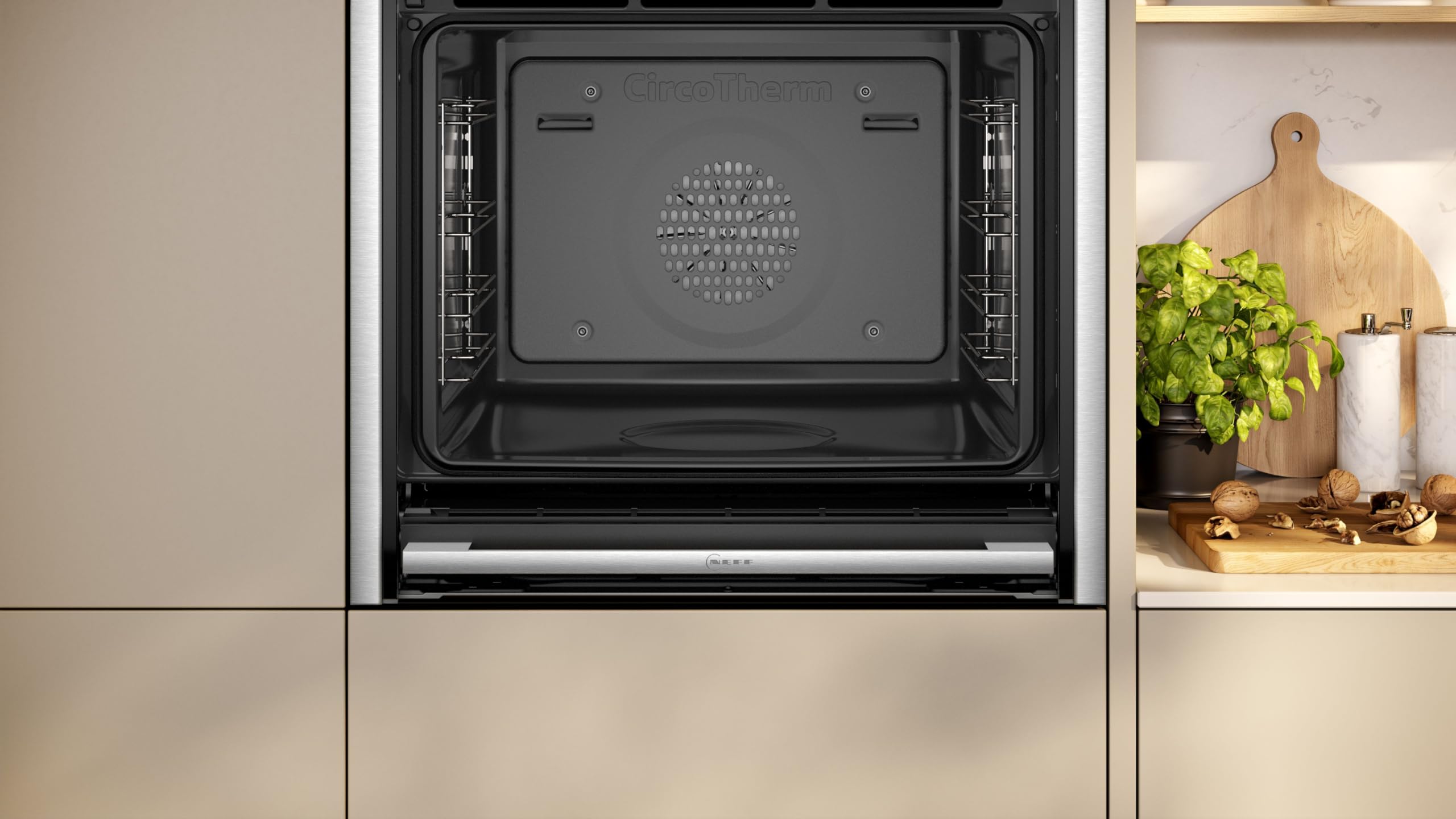 NEFF B64FS31N0 N 90 Einbau-Dampfbackofen 60 x 60cm Slide&Hide Full Touch TFT-Display Schwarz Made in Germany