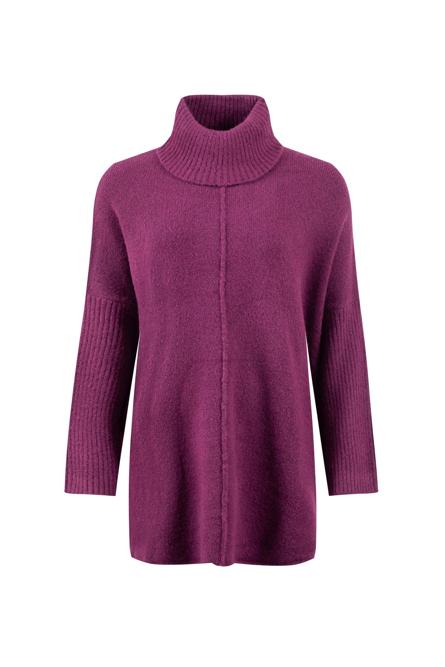 Weird Fish Carolyn Roll Neck Tunic Jumper Beet Size 12