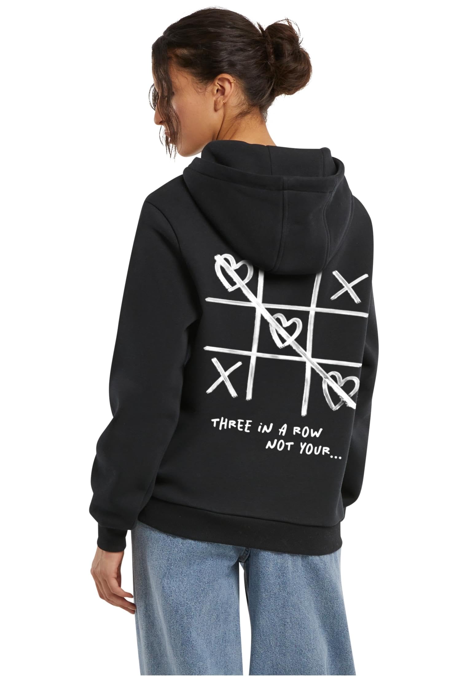 Miss tee Mst373-three In A Row Ladies Fluffy Hoody Sudadera con Capucha Mujer (Pack de 1)