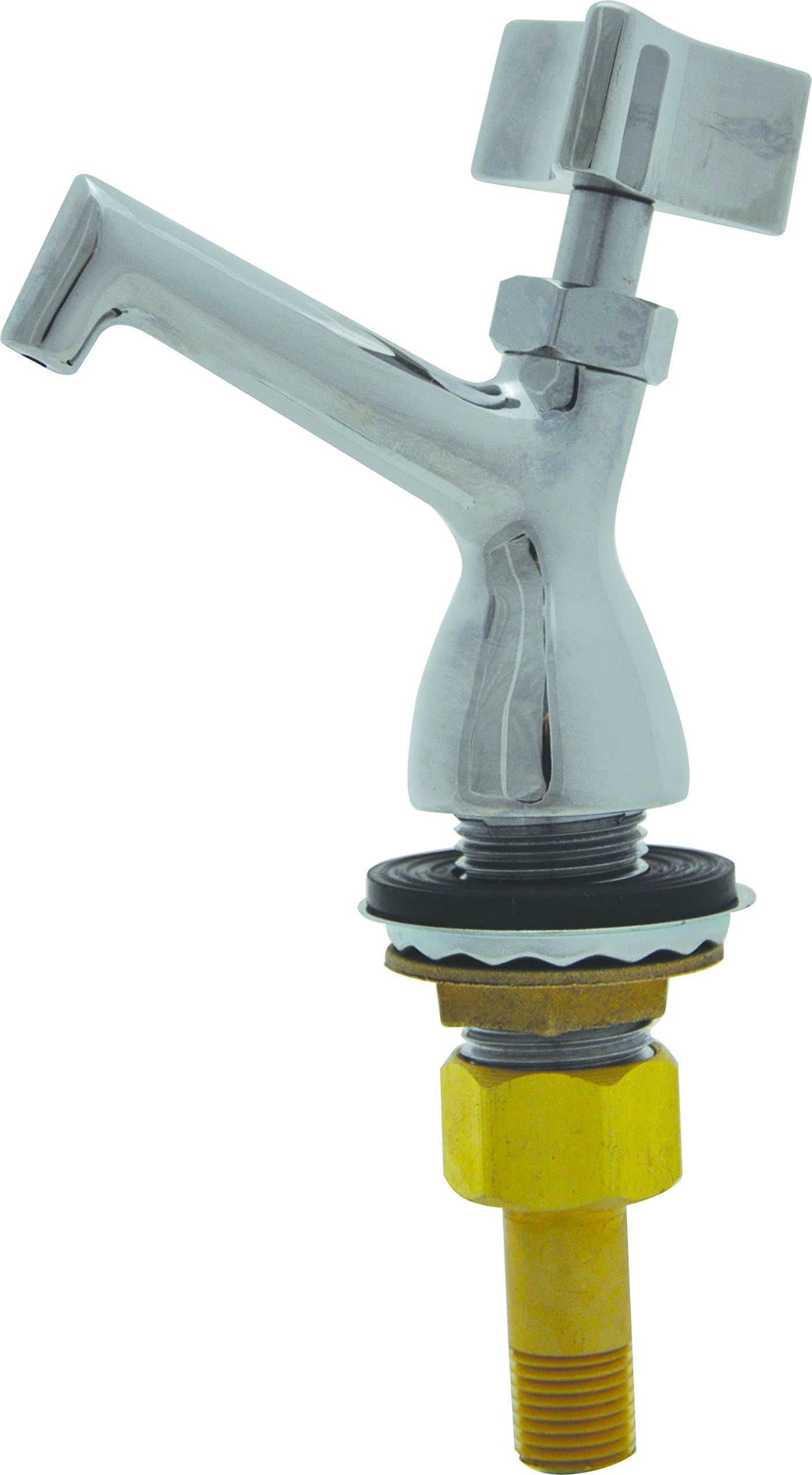 BK Resources Dipper Well Faucet, NSF, Chrome Plated, Deck Mount, Commercial Food Service, 4.47" High