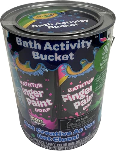 Miniatura 3 de Crayola Cubo de actividades de baño, juego de 30 piezas de neón