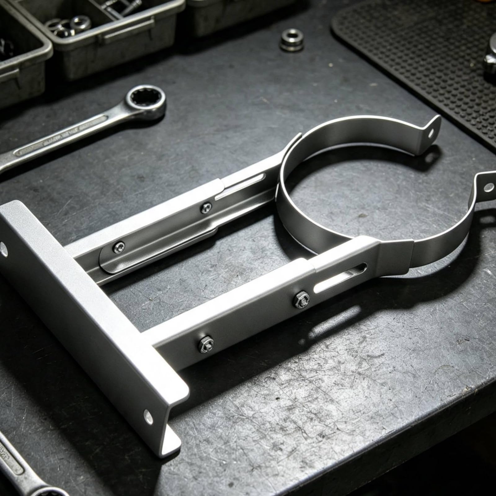Staffa Supporto Staffa Tubo Fumo Collare Struttura Robusta in Acciaio Inox con Fissaggi Visibili E Blocco Anti Vibrazioni Adatta per Installazioni Riscaldamento Casa , Nero , Φ150mm