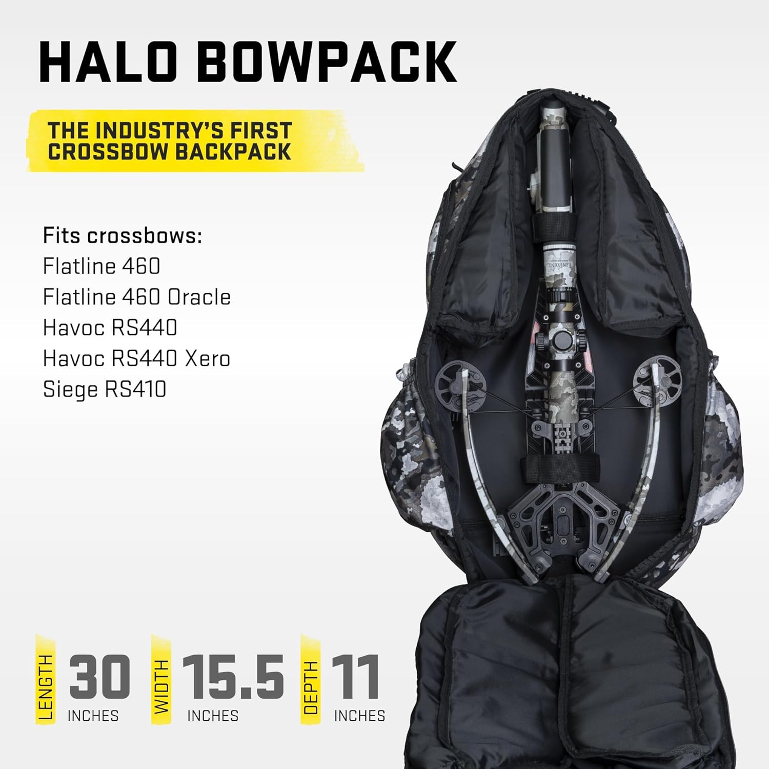 TenPoint HALO Bowpack, Vektra - Easily Transport & Protect Your Crossbow - Fits Flatline 460, Havoc, Havoc XERO & Siege Models