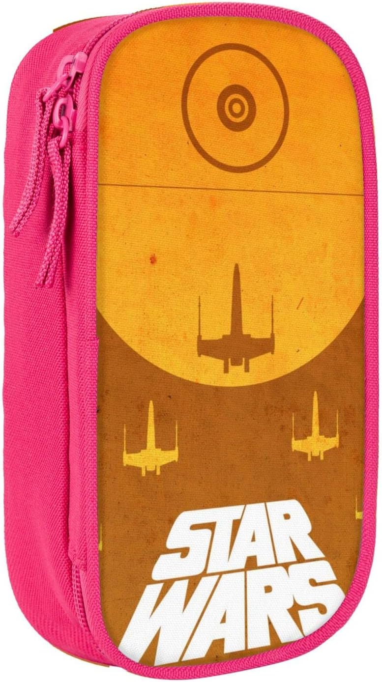 Pencil Boxes, Anime Pencil Case, Star Wars, Multi-functional, Pen Bag, Stylish, Simple, For Working People, Girls, Boys, College Students, Stationery, Cute, Pink