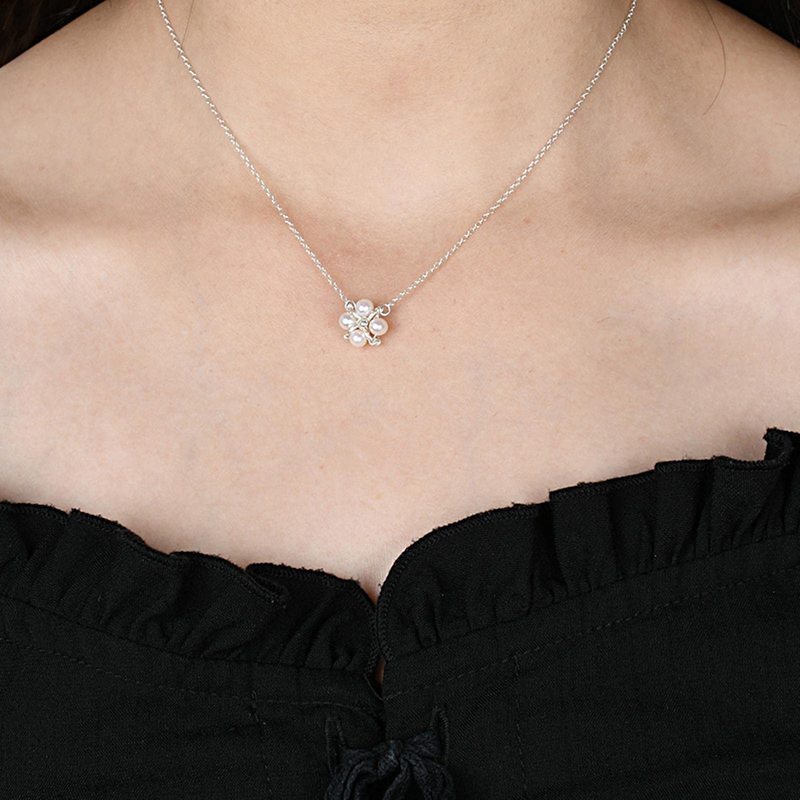 Echte Natürliche Süßwasserperle Handgemachte Schmucksets 925 Silber Halskette Ohrringe Für Frauen Hochzeitsgeschenk 40cm