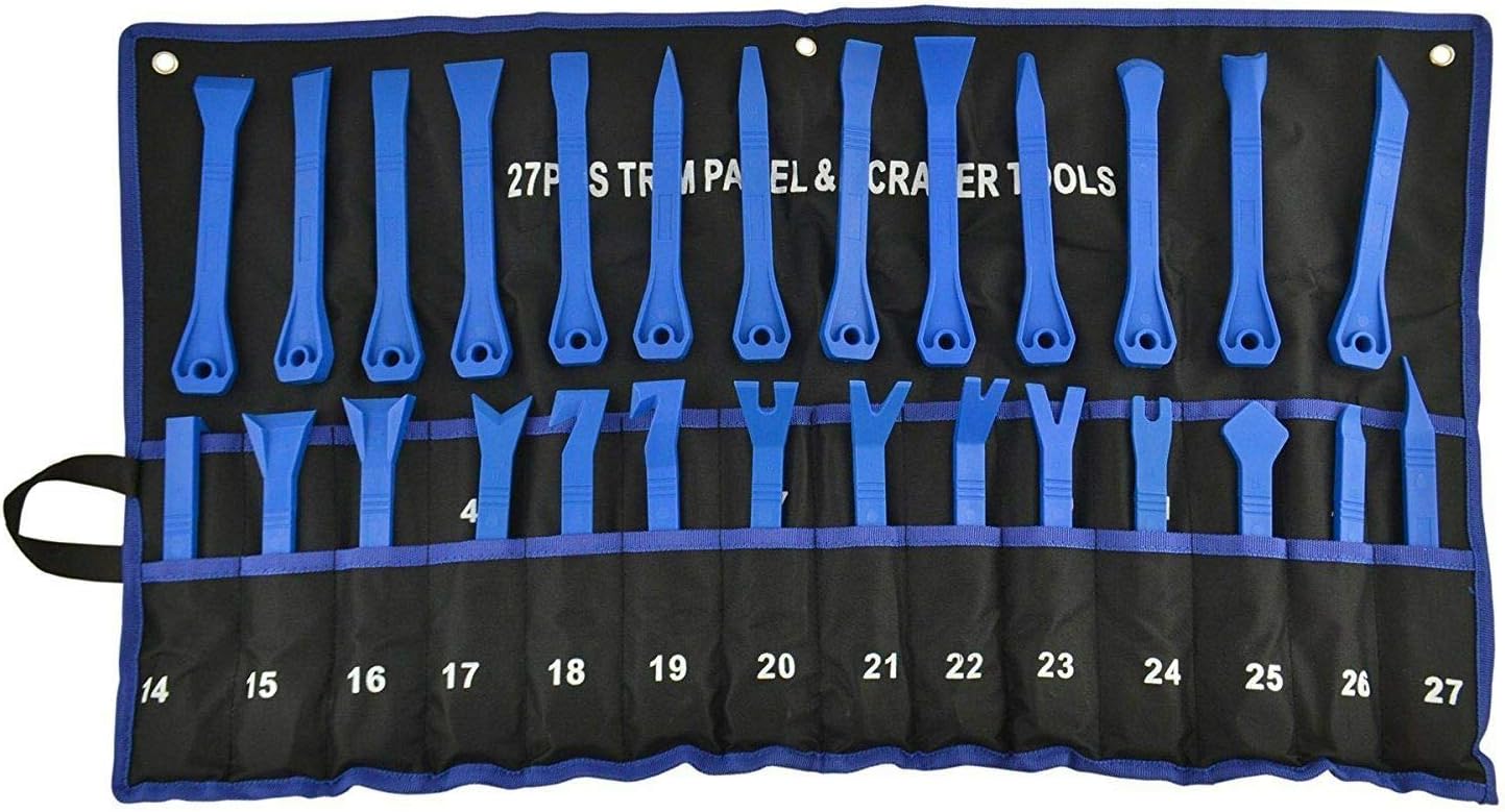 27Pc Auto Car Body Trim Door Panel Window Molding Clip Dashboard Removal Tool,Jikkolumlukka