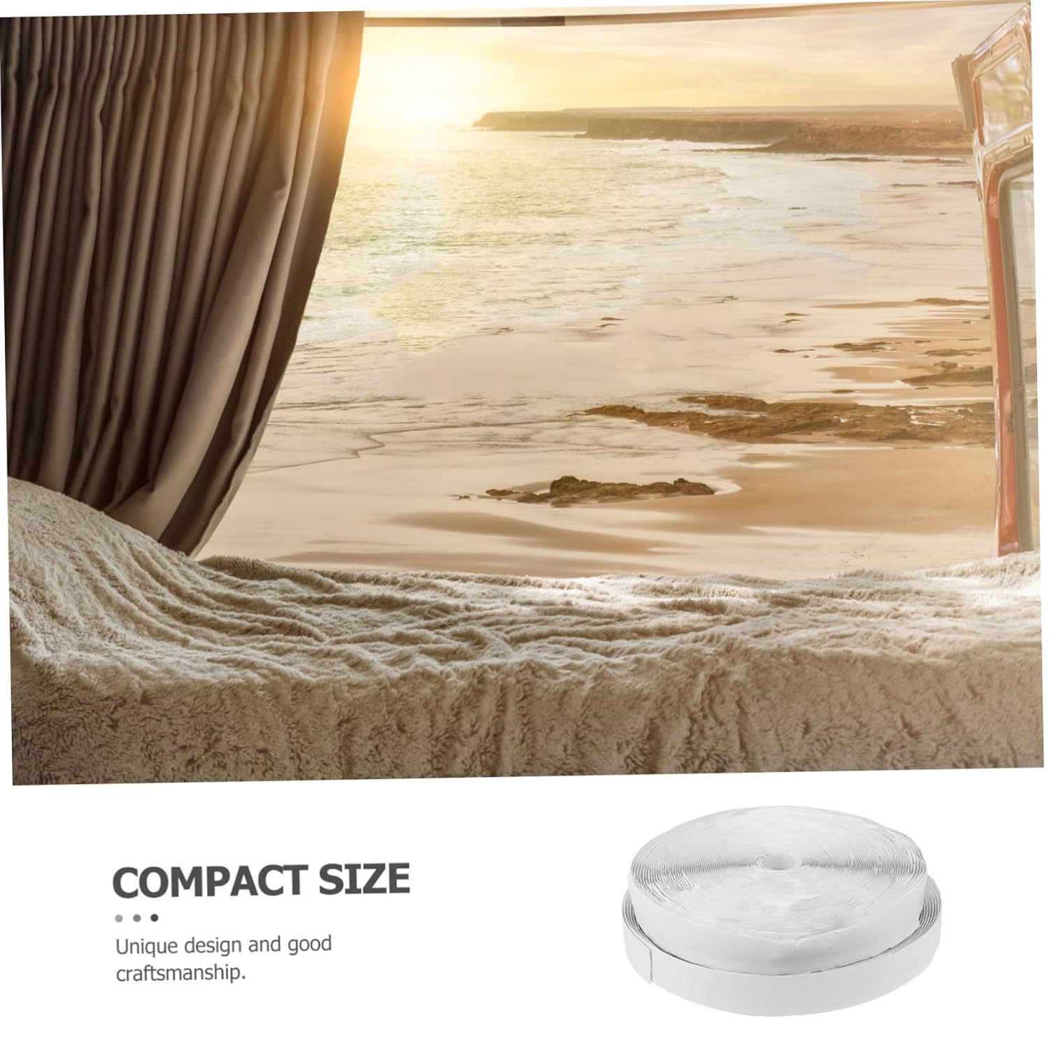 Unomor 1set Self-Adhesive Hook and Tape Rug Tape for Carpets Curtains and Car Mats Double-Sided Adhesive Strips for Easy Installation and Secure Fixing