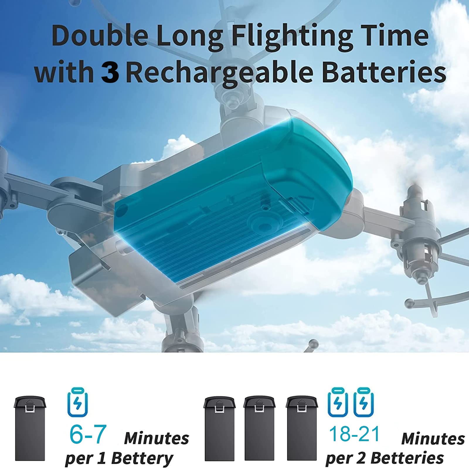 Quadricottero telecomandato per drone per fotografia aerea esterna con fotocamera 4K, Quadricottero RC per principianti, Quadricottero telecomandato per drone per fotografia aerea esterna pieghevole