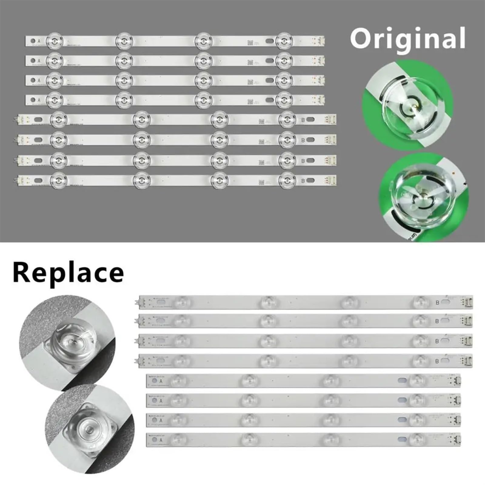 Tira de LED for iluminación Trasera for LG DRT 3,0 42 Direct AGF78402101 NC420DUN-VUBP1 T420HVF07 42LB561U 42LB582V 42LB582B 42LB5550 42lb561(Replace 42LB)