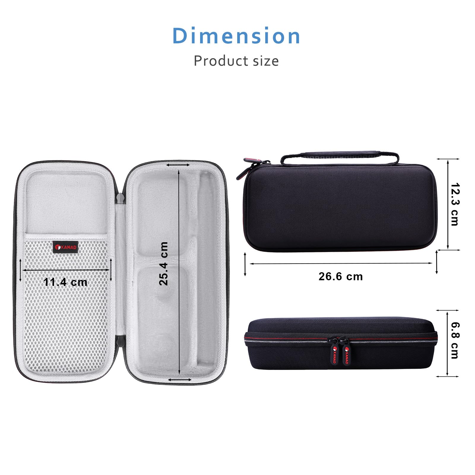 XANAD Funda para Insta360 GO 3 / Insta360 X3 / Insta360 One X2 360 Pequeña cámara de acción Live Streaming Webcam - Bolsa Protectora de Viaje