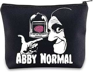 BWWKTOP Horror Movie Quote Cosmetic Makeup Bag Monster Inspired Gift Abby Normal Zipper Pouch Bag For Women Girls, Abby Normal, Bag