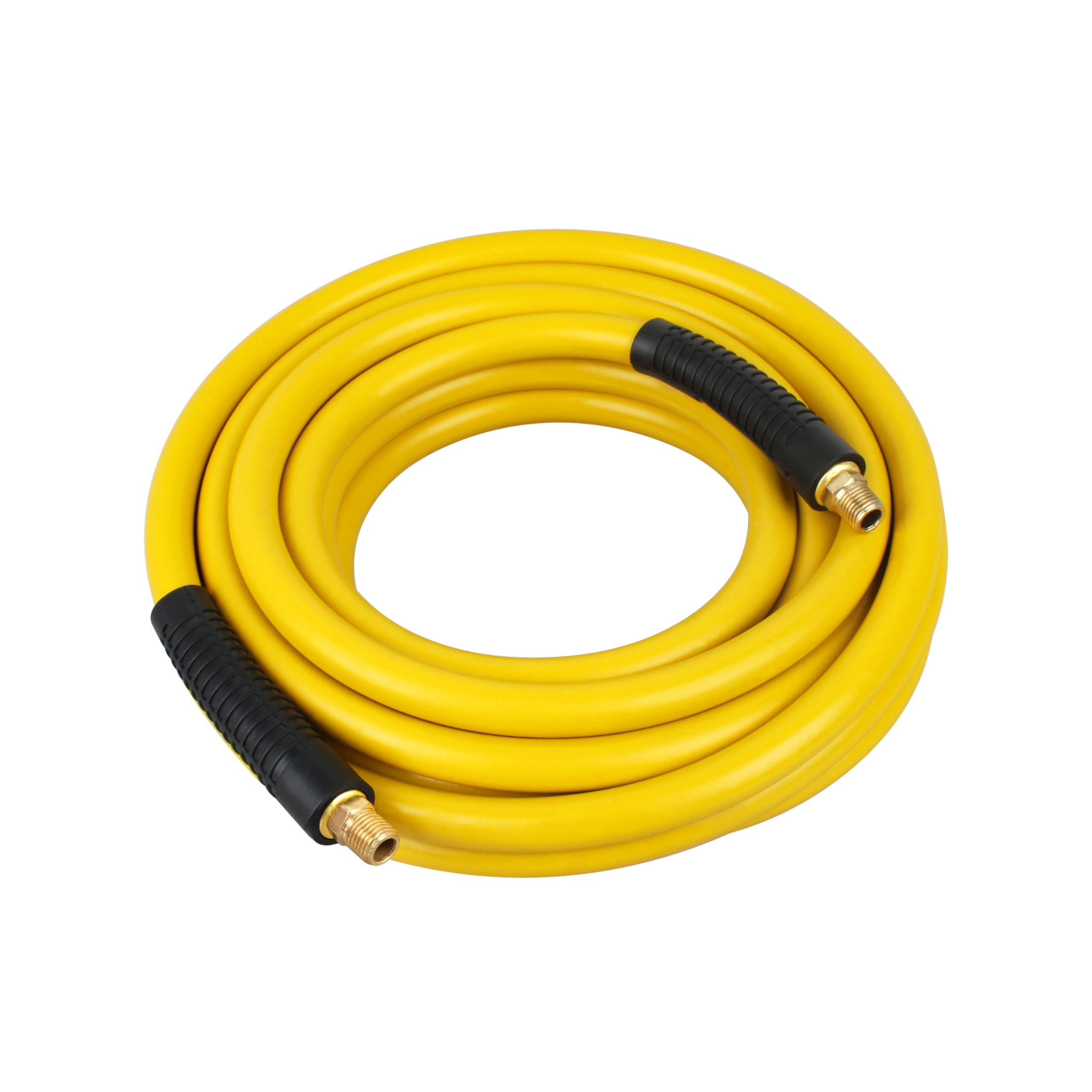 DXCM012-0200 Manguera de goma de 3/8 x 25 pies para compresor de aire DEWALT, amarillo