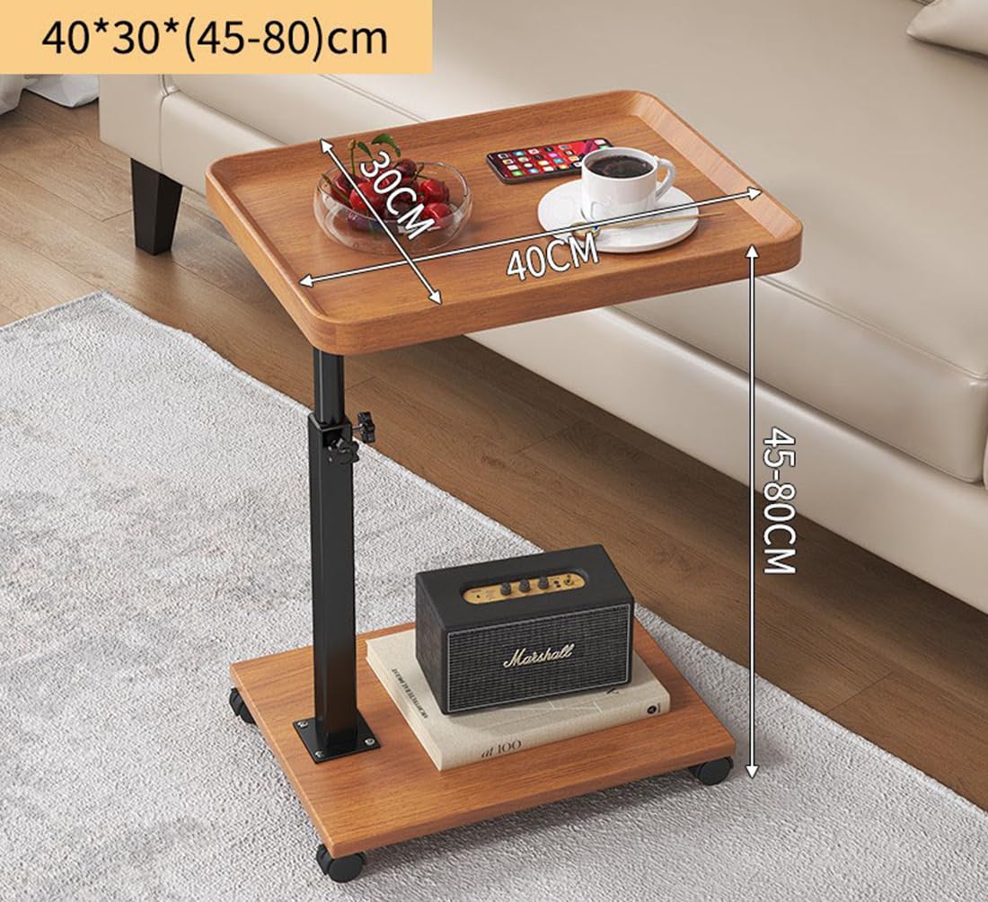 Amazon｜﻿TAIVINN サイドテーブル キャスター付き ベッドサイド  