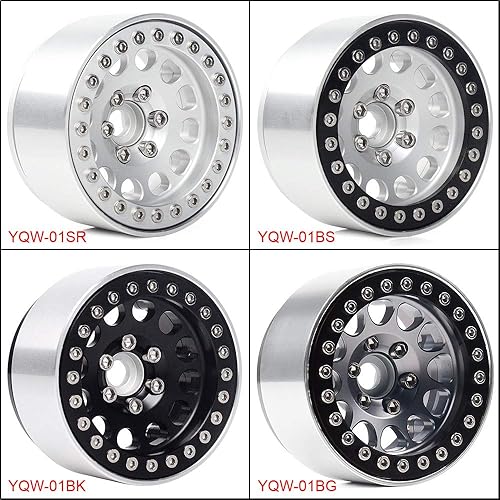 Miniatura 6 de INJORA - Rines RC de 1.9 pulgadas, 4 unidades