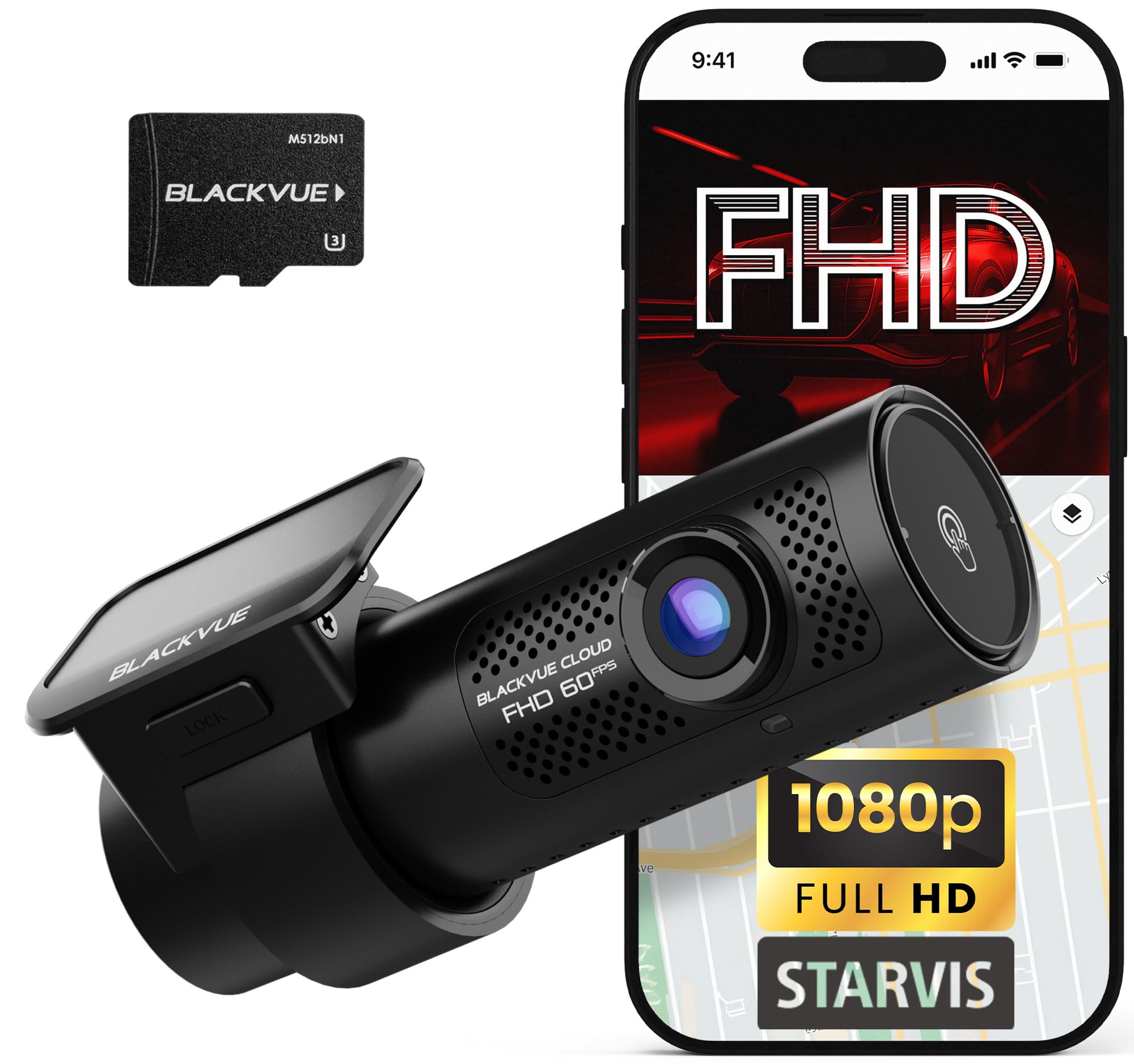 BlackVue DR770X-1CH II Dash Cam – Full HD Front Camera, STARVIS Sensor, Enhanced Visual Clarity, USB-C Install, Effortless Video Playback via Wi-Fi, Cloud Remote Access, Smart Parking Mode (128GB)