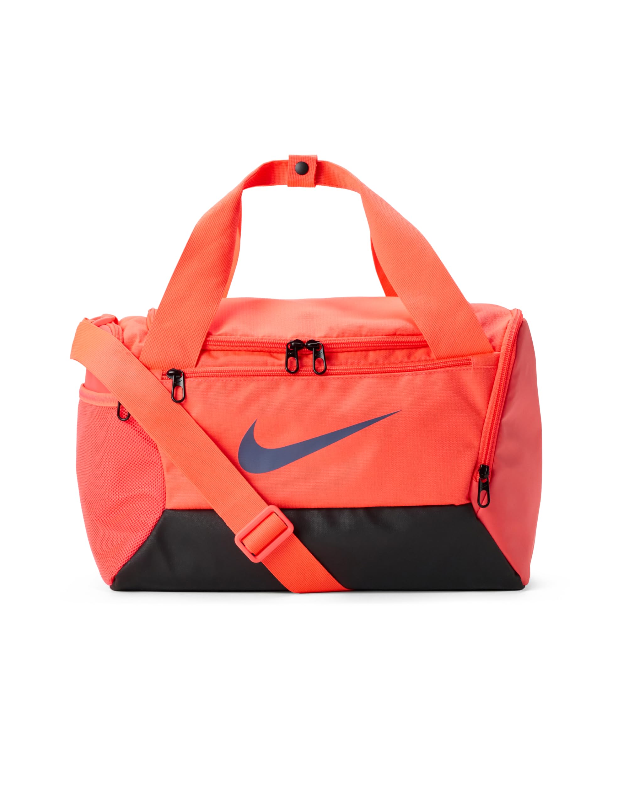 Nike Brasilia 9.5 Duffle 25L, Hot Lava/Black/Diffused Blue, MISC
