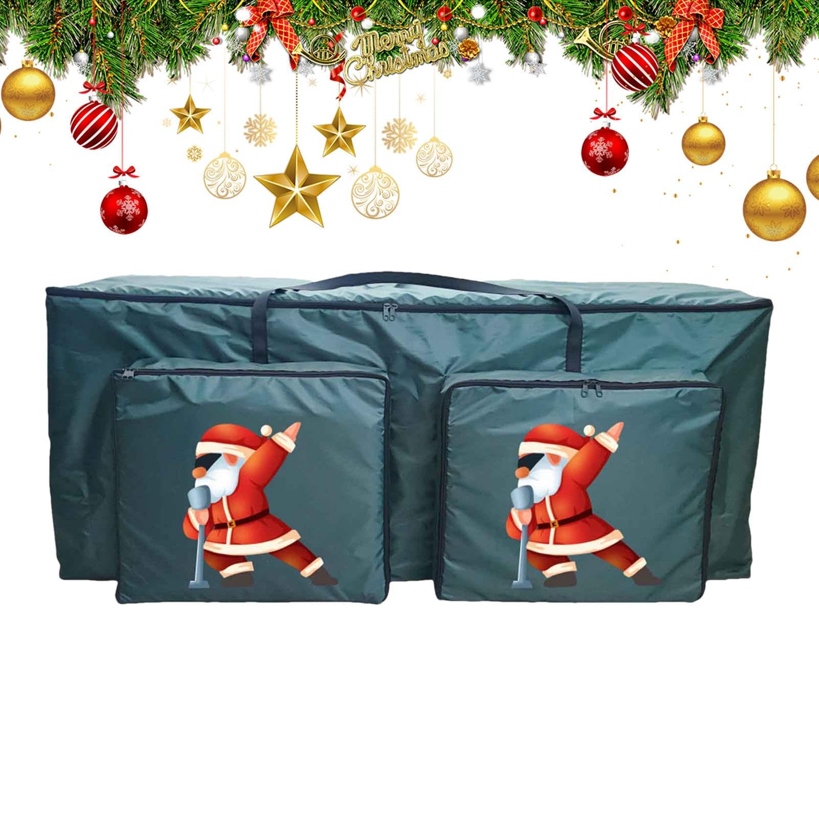 Borsa per albero di Natale, resistente ai raggi UV, con due tasche anteriori, per lavanderia, garage, appartamento, dormitorio