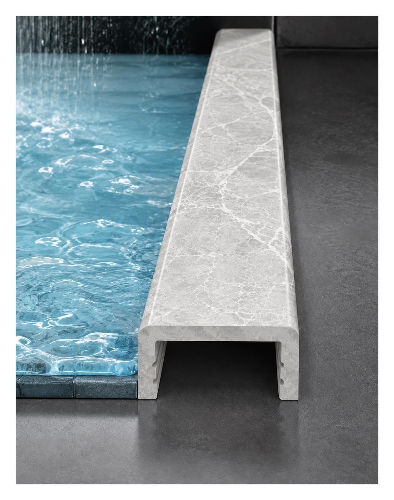 Barriera Acqua PVC, Soglia Doccia Walk-In per Bagno e Zona Doccia