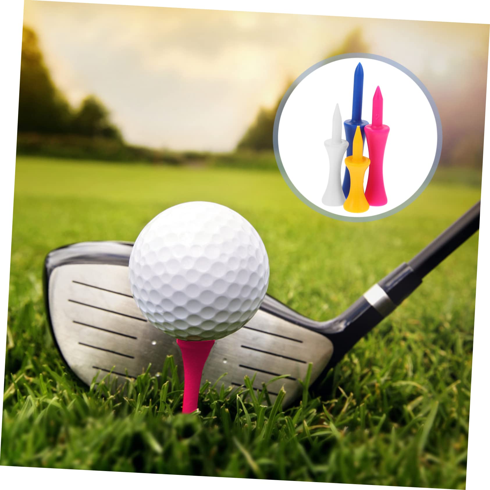 ibasenice Kunststoff Golf Tees Halter Robuste Golfer Zubehör Für Indoor Outdoor Training Verschleißfest Farbvariationen Optimale Schusskraft Abnutzung