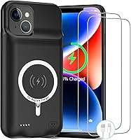 Vista 14 de Funda de batería para iPhone XR, carcasa de carga portátil recargable mejorada de 10000 mAh con carga inalámbrica compatible para iPhone XR