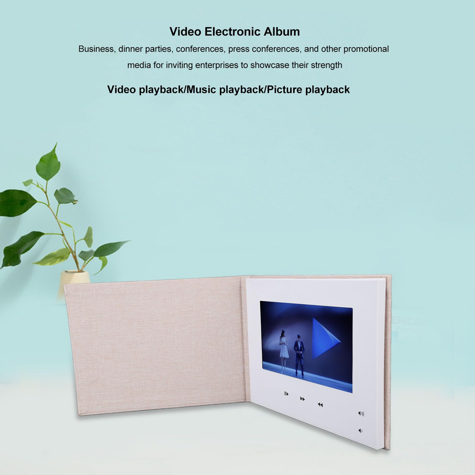 7 Zoll Video Grußkarte - HD Display 720P Mit 2GB Speicher, Personalisierbar