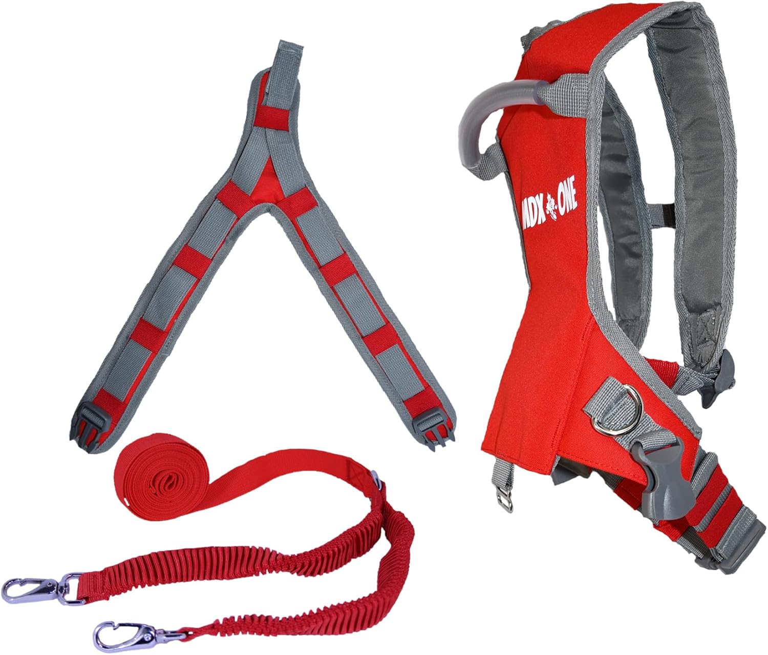 MDXONE Kids Ski & Snowboard Harness – Child Trainer with 9' Rope, Bungee Cords & Removable Seat for Ages 2–6