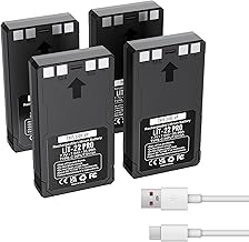 Paquete de 4 baterías recargables LIT-22 de 7000 mAh para cámaras SPYPOINT Flex-M, Flex G36, Flex-Plus, Flex-S Trail, incluye cable tipo C
