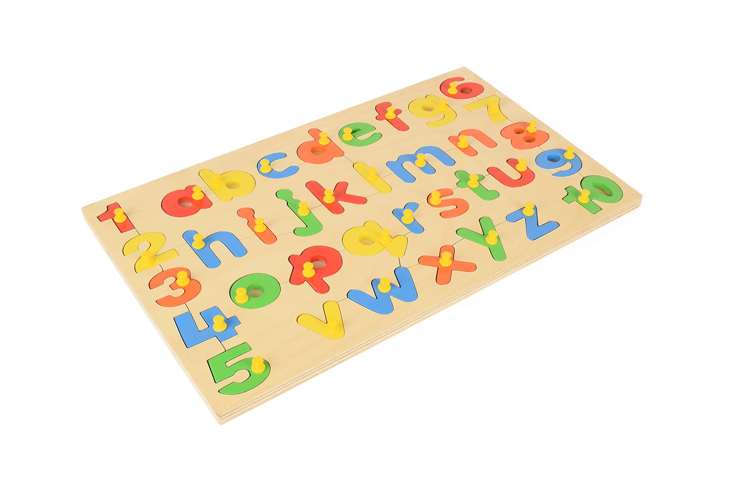 Dreamzberry Wooden Puzzles for Kids | Educational 26 Letter English Alphabet Lower Case Learning & 0-10 Numbers Counting Kindergarten Puzzles-Ages 3+ Years Old Preschool Boys & Girls Toddlers | Pack of 1 (B08SW3Q56L) Amazon Price History, Amazon Price Tracker