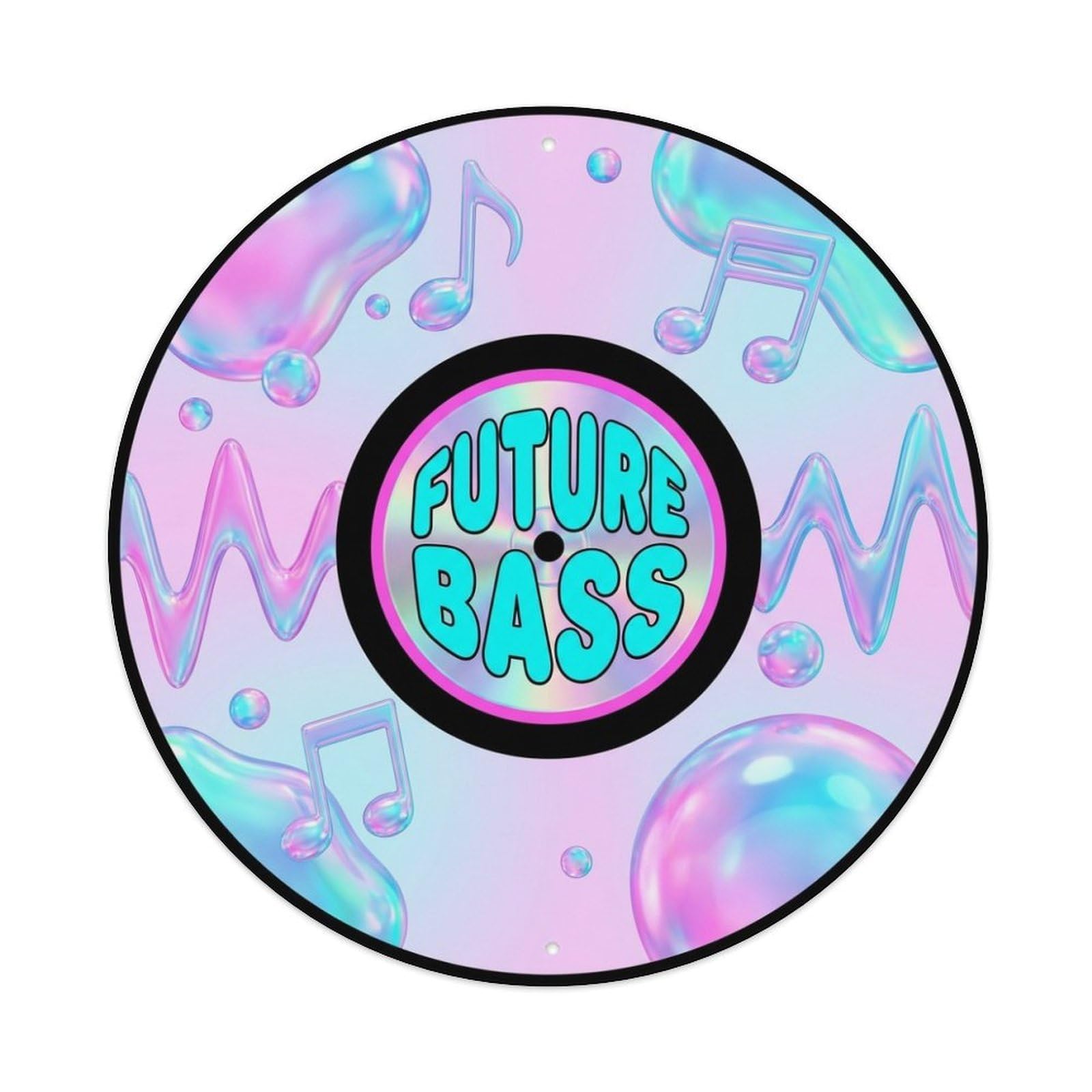 Electronic Album Cover Future Bass Vinyl Records Metal Tin Sign