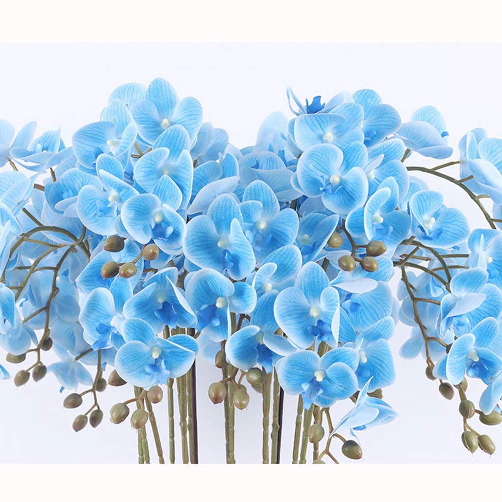 Große künstliche Phalaenopsis-Orchidee im Blumenarrangement, künstliche Phalaenopsis-Topfpflanze, Set für Exquisite Heimdekoration