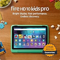 Amazon Fire HD 10 Kids Pro Tablet 2023: 10.1" HD Screen, 32GB, Parental Controls, 13-Hr Battery, Slim Case - Ages 6-12, Mint