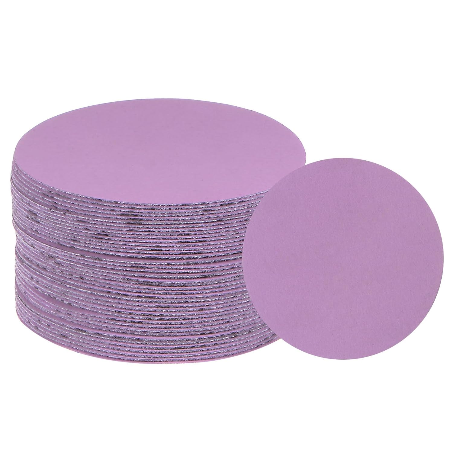HARFINGTON 40pcs 7000 Grit Purple Sanding Discs 3 Inch Hook and Loop Aluminum Oxide Orbital Sanding Pads Paper Wet Dry Polish for Metal Woodworking Drywall