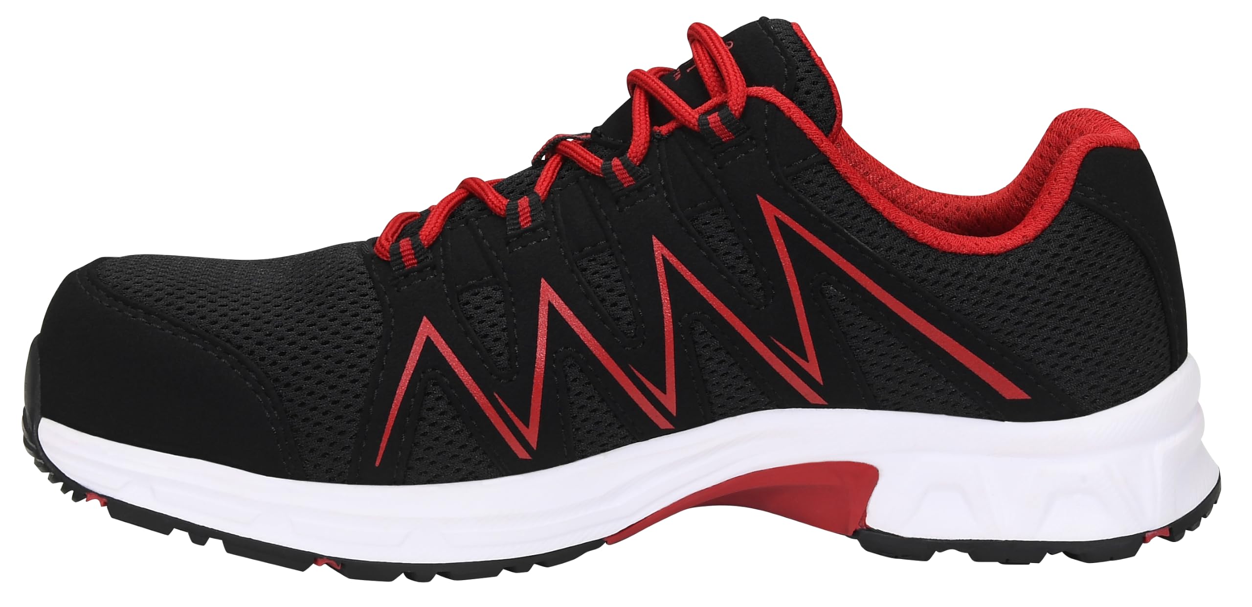 ELTEN jo_Speedy Black-red Low ESD S1PS | Sicherheitsschuhe für Damen & Herren, Kunststoffkappe, leicht, atmungsaktiv