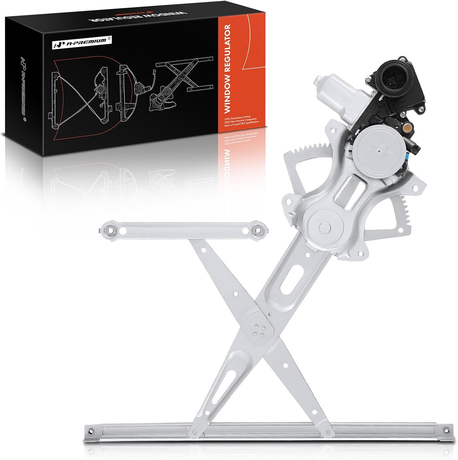 A-Premium Electric Power Window Regulator with Motor Compatible with Toyota Corolla 2009-2013 Sedan, Matrix 2009-2014 Wagon, Front Left Driver Side