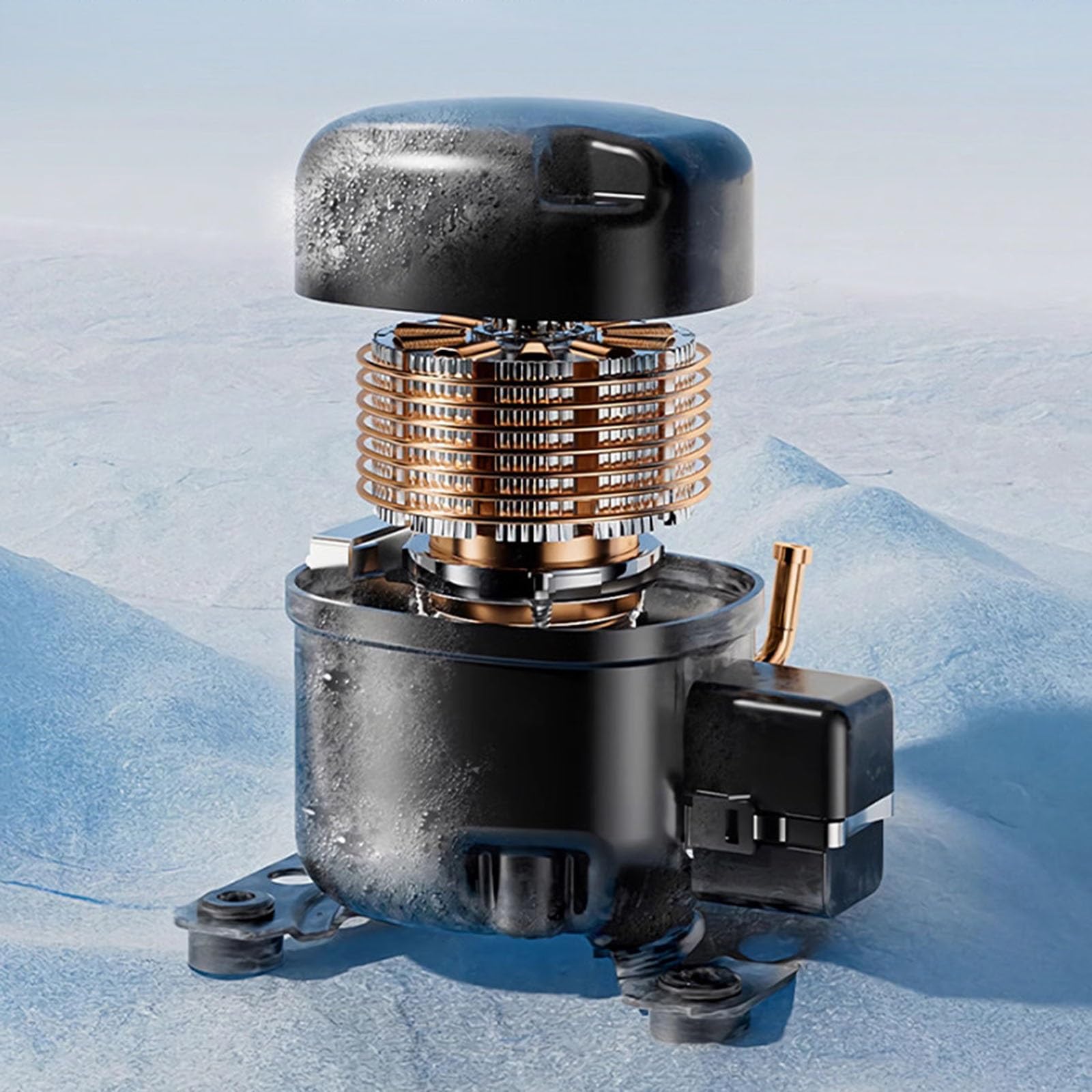 Mini Produttore di Ghiaccio,Produttore di Ghiaccio Completamente Automatico,Pulizia Automatica One-touch,Timer 8 Ore,Ghiaccio Istantaneo con Coperchio Aperto,Adatto A Piccole Feste,Riunioni