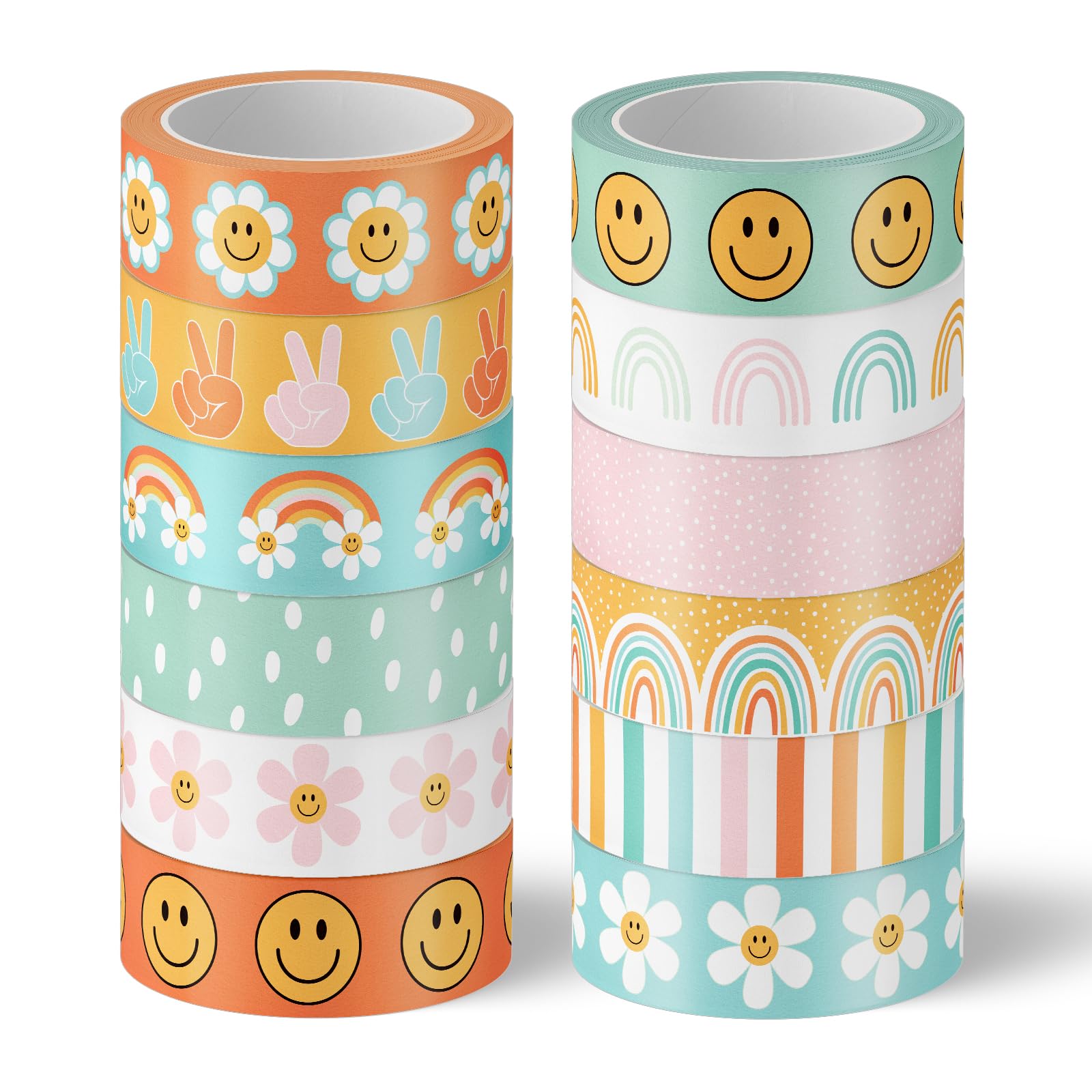 Cintas Washi coloridas de flores que llenan de alegría tus manualidades y cartas 8