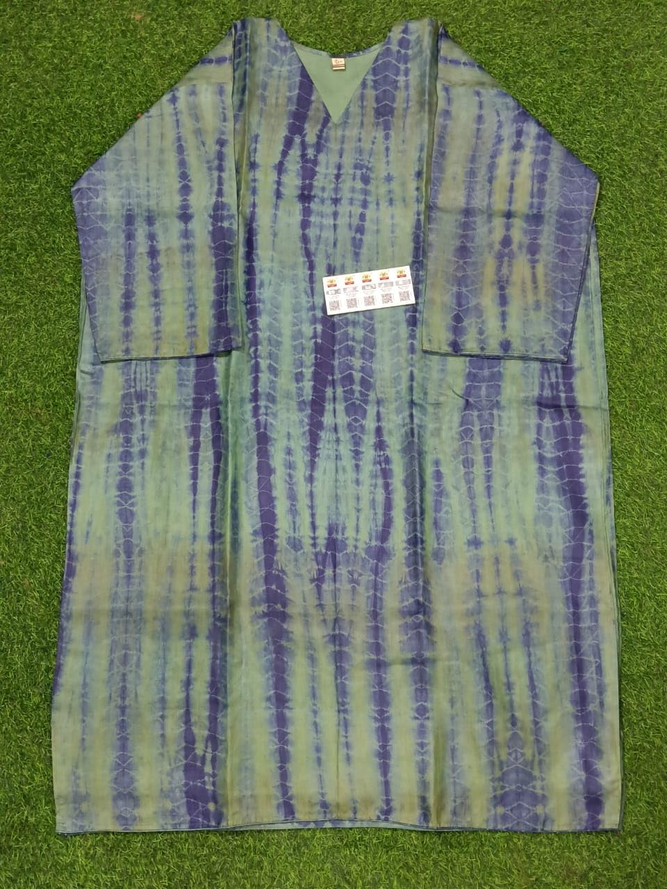 Women’s Shibori Kurti Set with Dupatta | Ethnic Indian Salwar Suit | 3/4 Sleeve Tie Dye Kurta with Pants | Traditional Wear