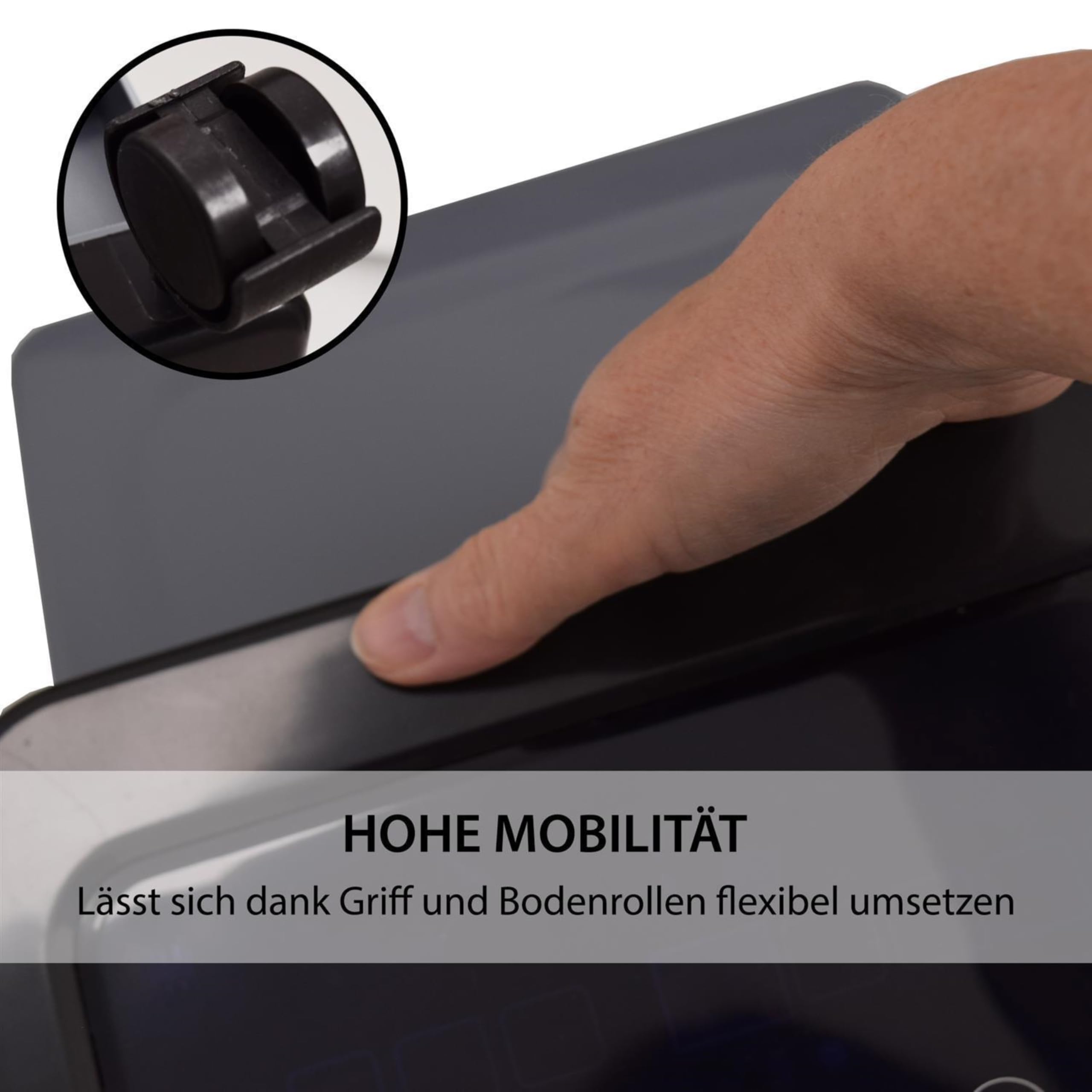 Syntrox Mobiler Luftkühler mit Wasser Soft | Luftbefeuchter | Verdunstungskühler, 80 Watt, 5 Liter Kapazität, Raumluftbefeuchter, Wasserverdunstungskühler, mit Timer