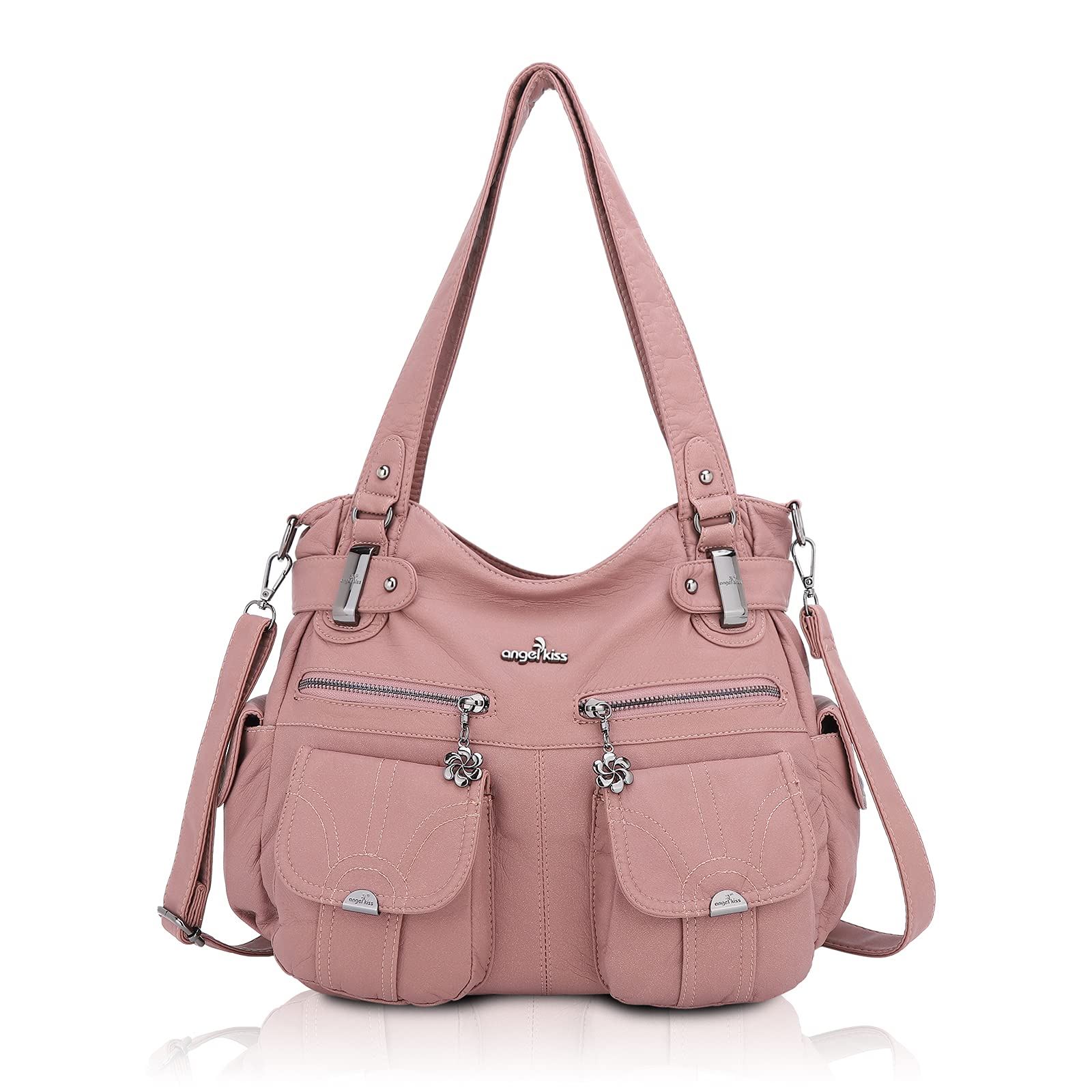 Angel Kiss Tasche Damen Handtasche weiches Taschen Schultertasche Henkeltaschen Umhängetaschen Tragetasche Tote Shopper Groß Hobo Tasche Viele Fächer tolle tasche für Frauen